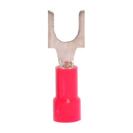 Hillsdale Terminal Fork Terminal, #10 Stud Size, 18 AWG, Vinyl Insulated, 1000 PK 50072